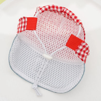 Three-piece Set Pet Cat Dog Chest Harness Traction Rope and Sun Hat Set Spring Summer Breathable Puppy Harness Dog Baseball Cap