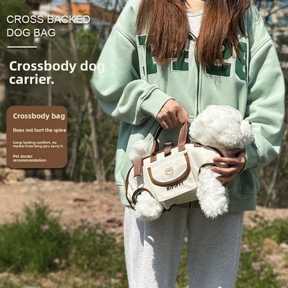 Pet Carrier Backpack with Breathable Mesh for Dogs and Cats –Portable, Lightweight,and Travel-Friendly Tote with Shoulder Straps