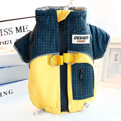 2025 Dog Clothes Winter Thick Functional Travel 3-Proof Down Jacket for Small Dog Cold-Resistant Outdoor Windproof Pet Outfit