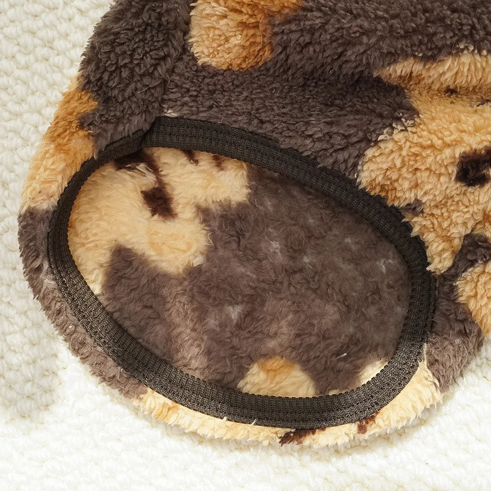 Cute Bear Plush Sweater for Small Dogs,Soft Fluffy Fleece Warm Puppy Pajamas Fuzzy Sleepwear Coat for Yorkie Chihuahua XS-XXL