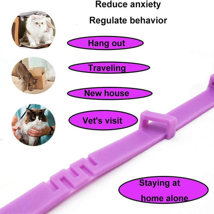 the TRANQUILTAIL CALMING COLLAR - Pet Calming Collar for Cats/Dogs, Adjustable Anxiety Pheromone Reducing Pet Collar, Lasting Natural Calm Relax Soothing Collars