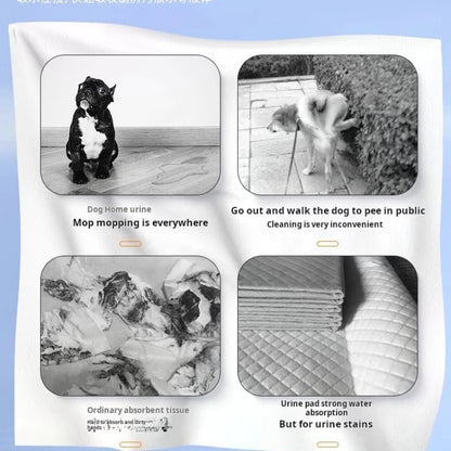 50pcs Dog＆Cat Urine Absorption Paper Pet Urine Absorption Sheets Puppy Specific Disposable Absorbent Diapers Urine Wiping Paper