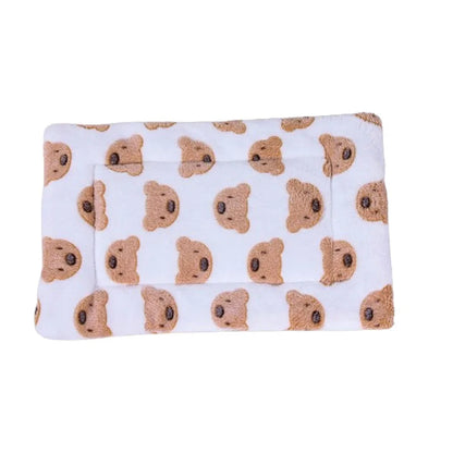 1pc-Printed Pet Blanket Floor Mat - Suitable for Small and Medium sized Pets for Heating and Sleeping