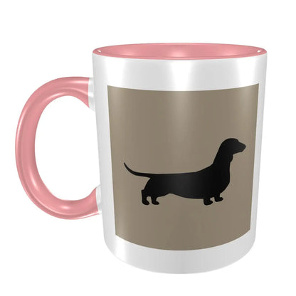 Dachshund Dog Mug Funny Ceramic Coffee Cups Tea Mugs Milk Cup Drinkware Gifts for Friends