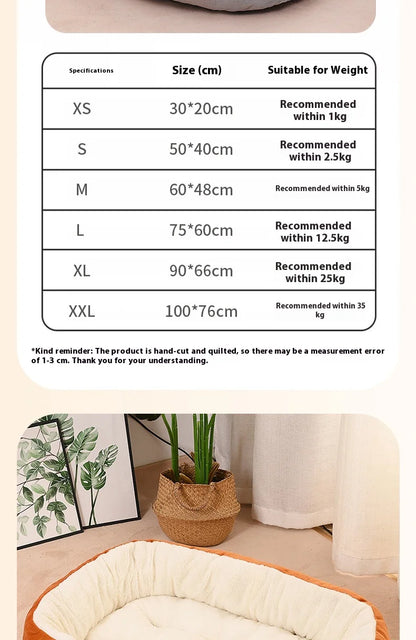 House Winter Warm Thickened Oval House All-Season Pet House Winter Small Dog House