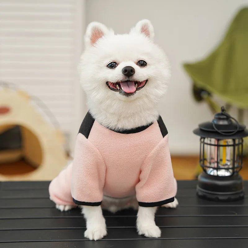 Pet Dog Clothes Soft Warm Fleece Dogs Jumpsuits Pet Clothing for Small Dogs Puppy Cats Clothes Chihuahua Yorkshire Costume Coat