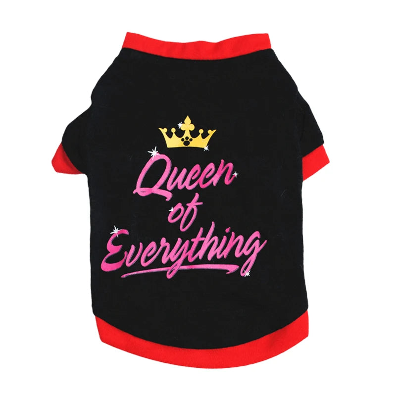 the TINYTAIL COTTON SHIRT - Cheap Cotton Puppy Dog T-Shirt for Small Dogs, Hot Sale Print Pet Clothes, Yorkshire, Pomeranian, Pug, Cat Shirts