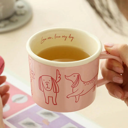 Cute Dachshund Dog Coffee Mug Funny Novelty Ceramic Tea Cup Dishwasher Microwave Safe Home Ideal Gifts for Men Women