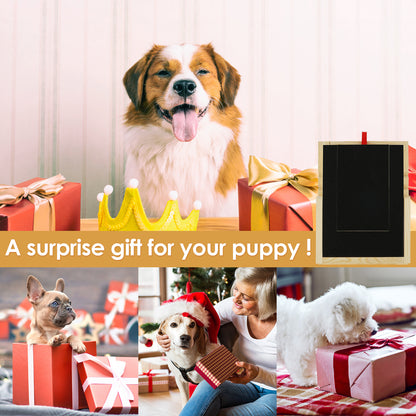 Dog Nail Scratch Pad Wooden Dog Nail File Board with Built-in Treat Drawer 3 Height Adjustable Dog Scratch Board Foldable Dog