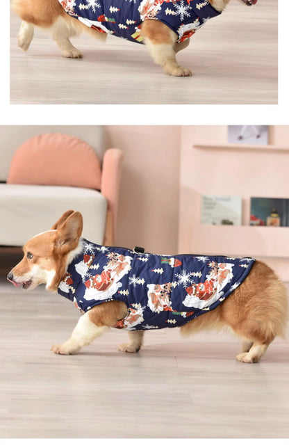 the FROSTCORE DOWN DOG JACKET - Warm Dog Down Jacket, Winter Thickened Dog Clothes, Waterproof Dog Jacket, Medium and Large Dog Clothing, Welsh Corgi Clothing