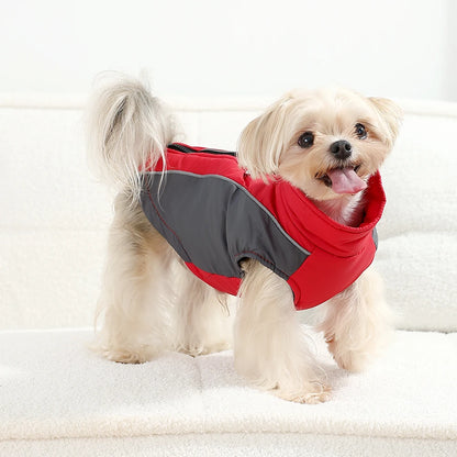 Winter Dog Jacket Warm Waterproof Clothes For Small Medium Dogs Cat Vest Coat With D-ring Reflective Chihuahua Yorkie Outfits