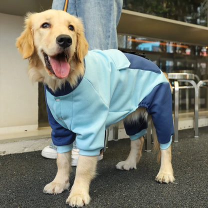 HOOPET Sporting Dog Jacket Four Feet Clothes for Dogs Labrador Retriever Golden Retriever Autumn Big Dog Coat with Zipper Warm