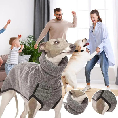 Winter warm Whippet Vest Italian Greyhoundes Clothes Turtleneck Dog Clothes Soft Fleece Clothes Coat Outfit For Medium Large dog