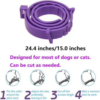 the TRANQUILTAIL CALMING COLLAR - Pet Calming Collar for Cats/Dogs, Adjustable Anxiety Pheromone Reducing Pet Collar, Lasting Natural Calm Relax Soothing Collars