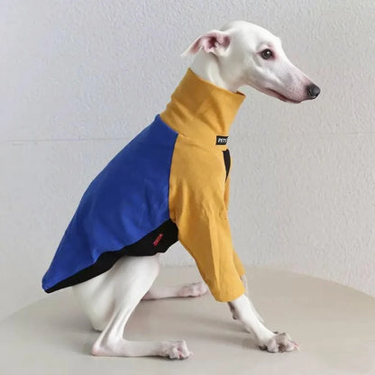 8colors Italian Greyhound Hound Two-Legged Clothes Fashionable Multicolor Soft Comfortable Elastic Fashion Patchwork Dog Clothes
