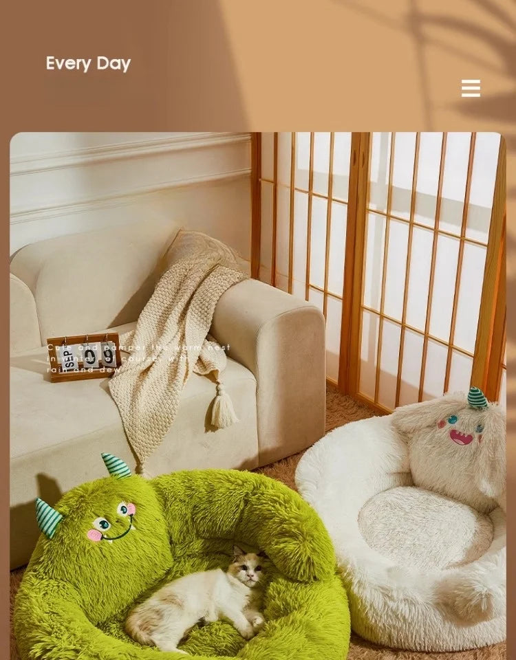 Dog Kennel Winter Warm Dog Bed Small Dogs Teddy Nest Pet Cushions Sofa Sleeping with Cat Nest Four Seasons Universal