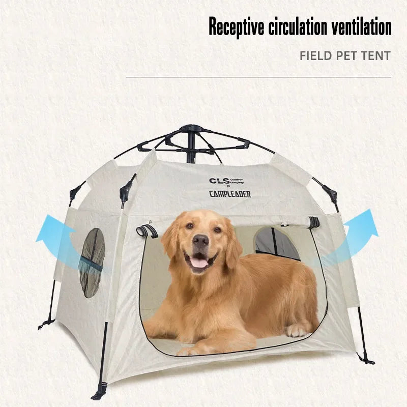 Pet tent fully automatic folding cat dog house portable car large dog rain and sun protection portable tent