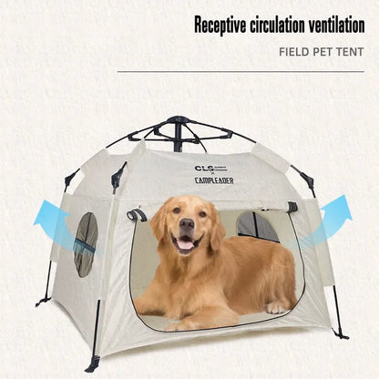 Pet tent fully automatic folding cat dog house portable car large dog rain and sun protection portable tent