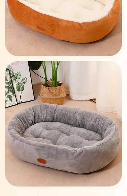 House Winter Warm Thickened Oval House All-Season Pet House Winter Small Dog House