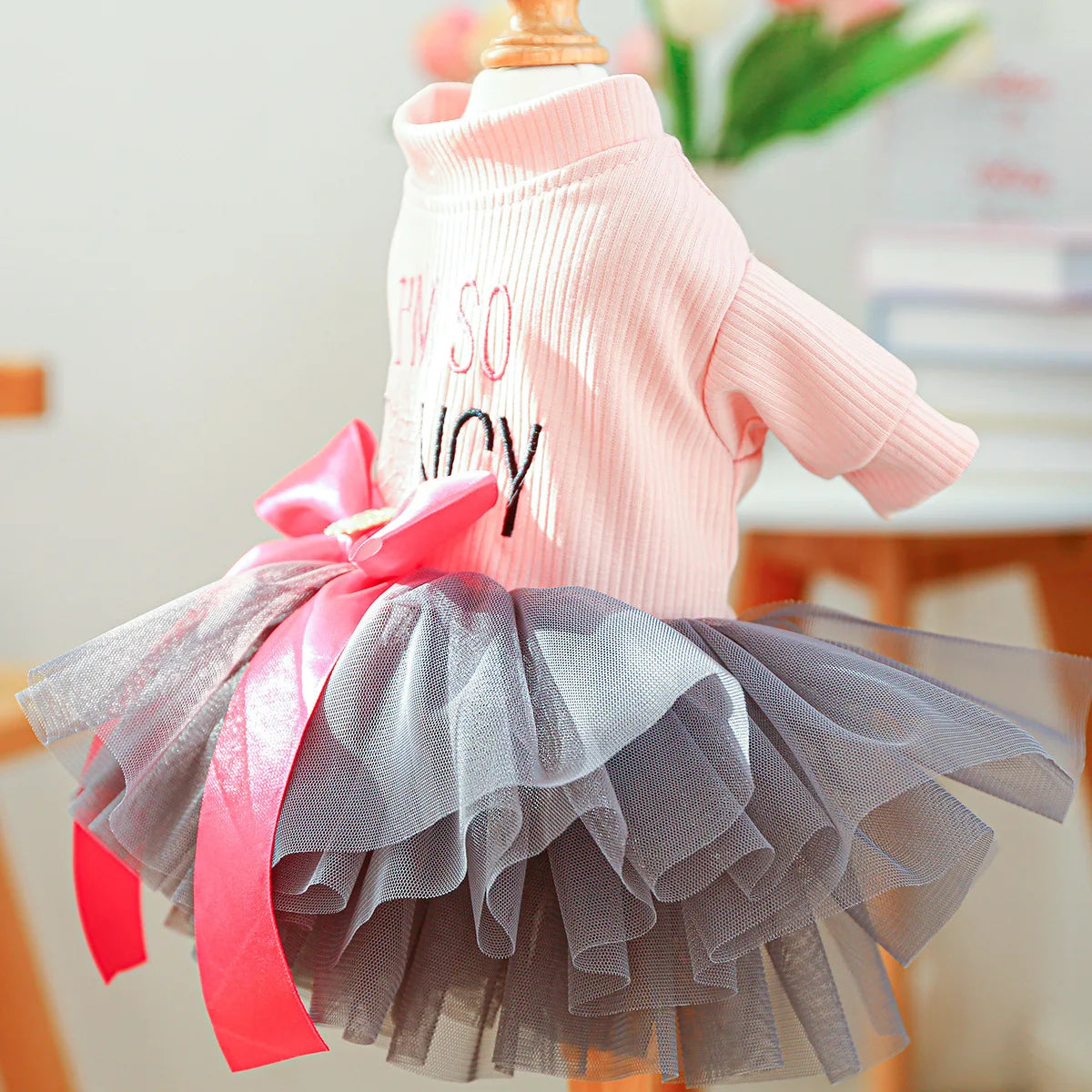 Fancy Bowtie Pet Dress For Dogs Spring Summer Puppy One Piece Apparel Girl Female Luxury  Formal Cat Wear Yorkshire Terrier Item