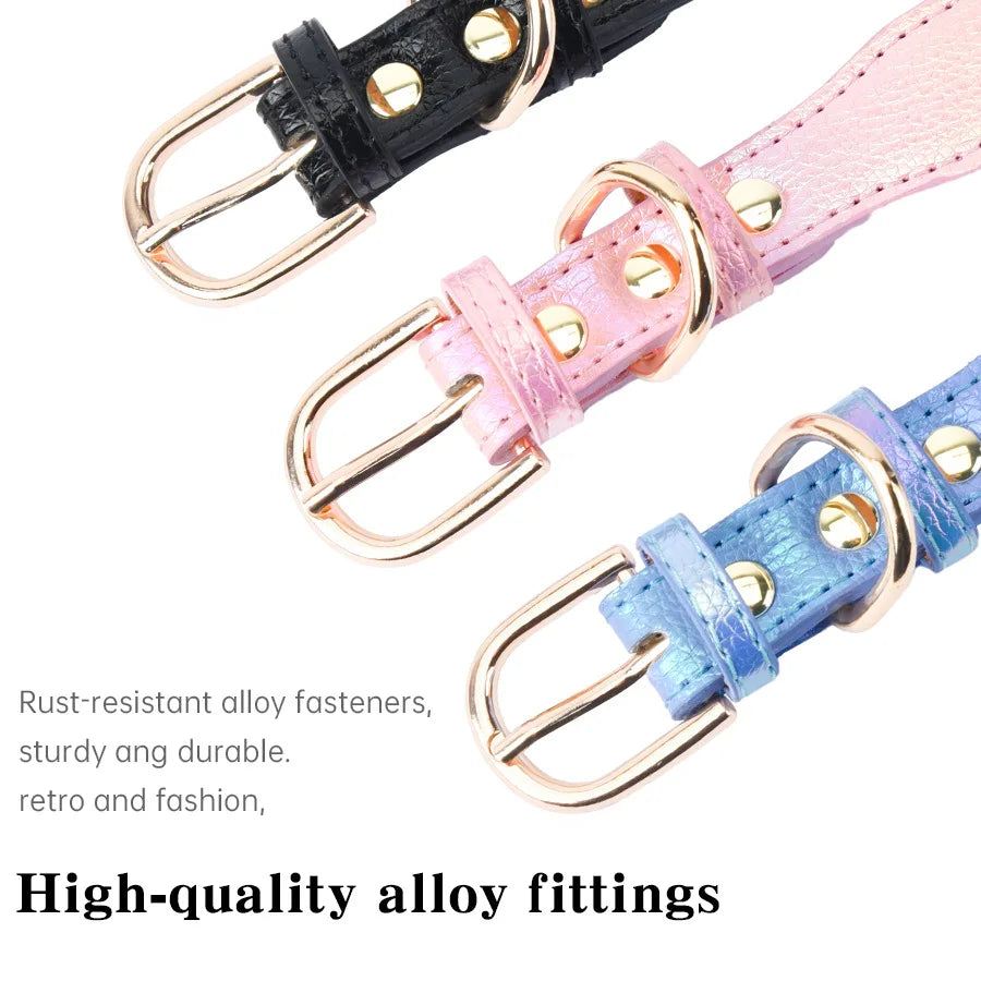 the GLAMPAWS LOVE COLLAR - Shiny Rhinestone Pet Collar, Love Jewelry Dog Collar, Comfortable Leather Dog Adjustable Collar