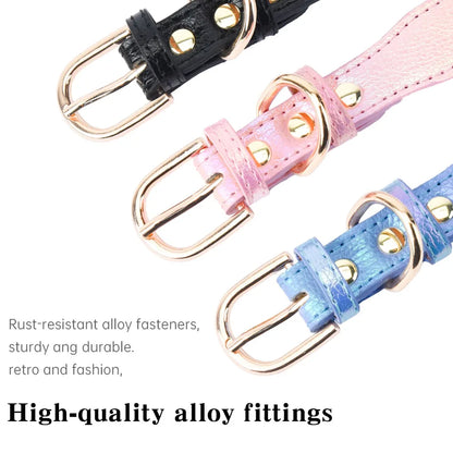 the GLAMPAWS LOVE COLLAR - Shiny Rhinestone Pet Collar, Love Jewelry Dog Collar, Comfortable Leather Dog Adjustable Collar