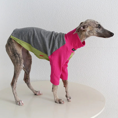 8colors Italian Greyhound Hound Two-Legged Clothes Fashionable Multicolor Soft Comfortable Elastic Fashion Patchwork Dog Clothes