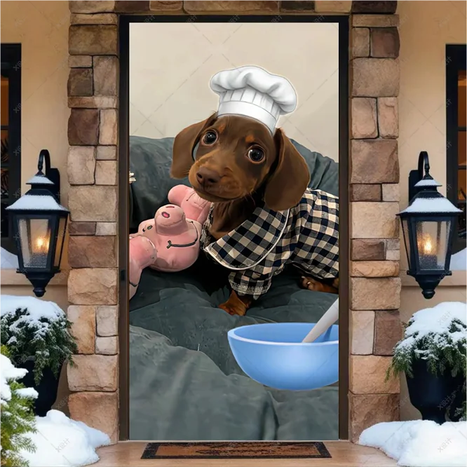 Cute Dachshund Theme Birthday Party Decorations Lovely Puppy Backdrop Cake Insert Banner Balloon Baby Shower Supplies Child Gift