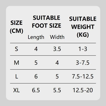 the RAINY-DAY BOOTS - 4PCS New Cute Waterproof Winter Dog Shoes, Warm Anti-Slip Puppy Boots. Soft Sole Adjustable Dog Foot Cover for Small to Large Dogs, Chihuahua