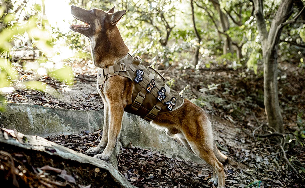 OneTigris Aire Mesh No-Pull Dog Harness Tactical Service Dog Vest Military Style Dog Clothes with Handles for Walking Training