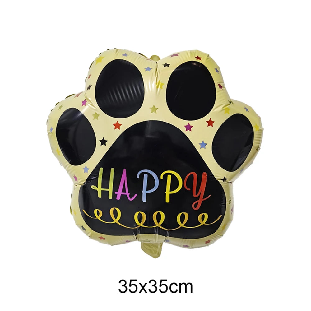 Dog Birthday Party Decorations 12inch Latex Print Animal Balloons Cute Pet Puppy Theme Baby Shower Birthday Party Decor Supplies