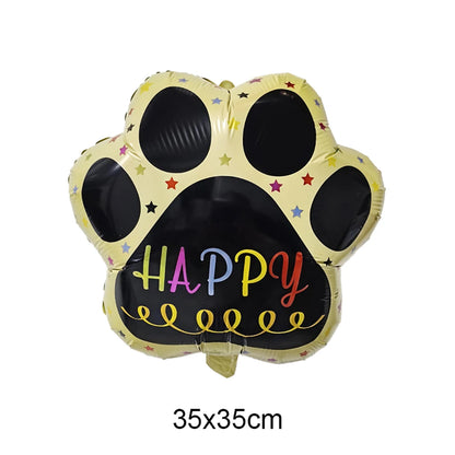 Dog Birthday Party Decorations 12inch Latex Print Animal Balloons Cute Pet Puppy Theme Baby Shower Birthday Party Decor Supplies