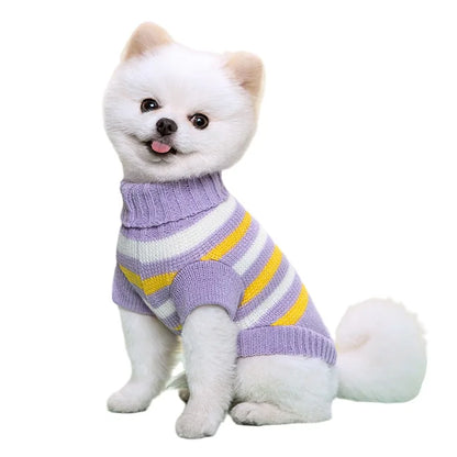 Winter Warm Dogs Sweater Puppy Soft Knitting for Small Medium Dogs Kittens Clothes Pets Pullover Chihuahua Coat Bulldog Costumes