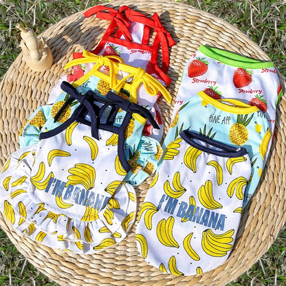 Puppy Kitten Dog Cat Pet Cartoon Spring Summer Autumn Cotton Clothes Clothing Vests Coats Jackets Shirt Dresses Costume