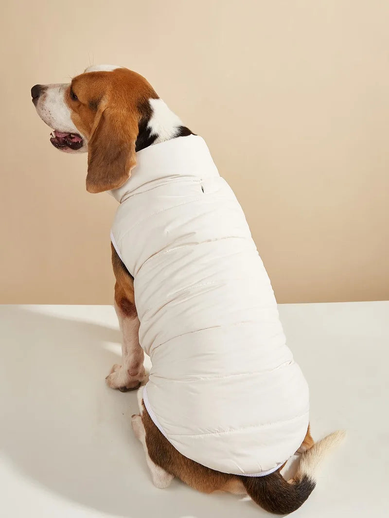 Winter Pet Dog Coat Winter Warmth Clothes Winter Dog Vest With Integrated Keep Warm Fleece Back Zipper For Small Medium Dog