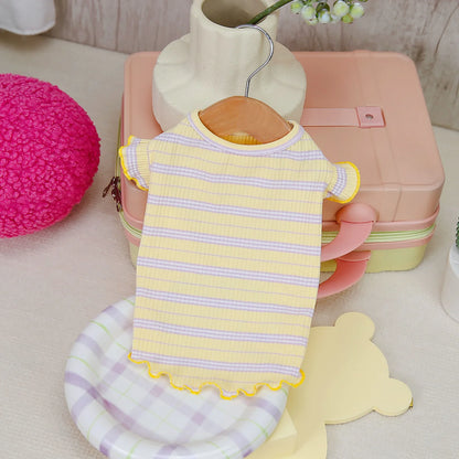 Pet Summer Vest for Dog Clothes Puppy Comfortable Doggy Clothing Vestidos for Small Medium Dogs Thin T Shirt With Strawberry