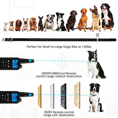 the POWERPET COMMAND PRO - VIP Electric Dog Training Collar, Waterproof Dog Bark Collar, Pet with Remote Control Rechargeable Anti-Barking Device Equipment