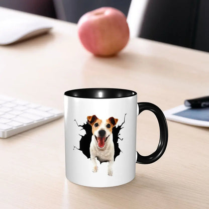 Dog Jack Russell Terrier -cute Gift Jack Russell Terrier For Mom Mug Funny Ceramic Coffee Cups Tea Mugs Milk Cup Drinkware Gifts