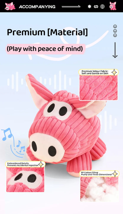 HOOPET Plush Squeaky Dog Toys with Crackling Paper Sound, Chew Resistant Soft Puppy Chew Toys for Boredom Relief