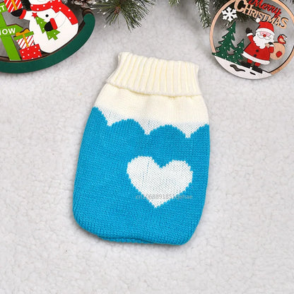 the PAWFROST COZY KNIT PET SWEATER - Small Cat/Dog Sweater/Pullover, Winter Dog Clothes for Small Dogs, Chihuahua/Yorkies Puppy Jacket, Pet Clothing Christmas