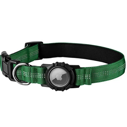 the FINDMYPAWS AIRTAG COLLAR - Dog Collar Reflective Waterproof Transparent Cover Airtag Locator Anti-Loss Pet Collar