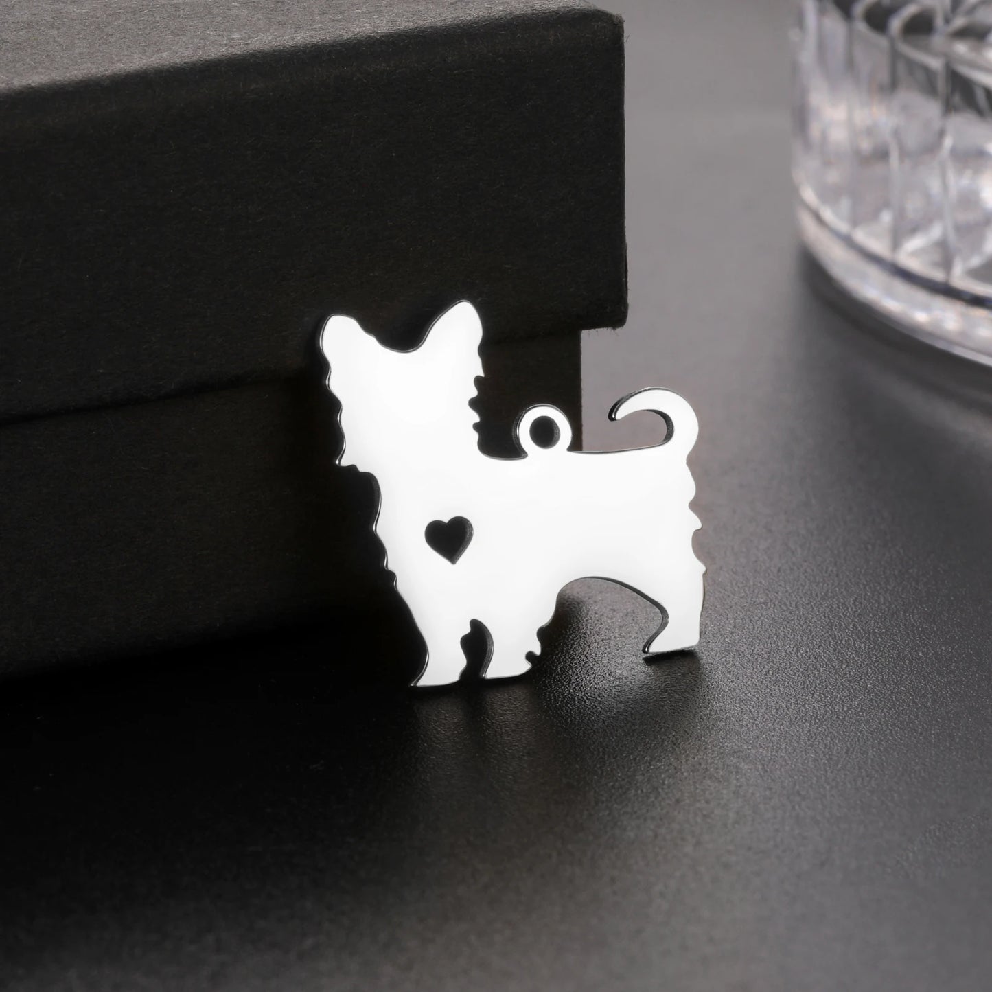 5 pieces/batch Cute Sausage Dog Wolf Pendant Stainless Steel DIY Earrings Bracelet Jewelry Fashion Jewelry Making