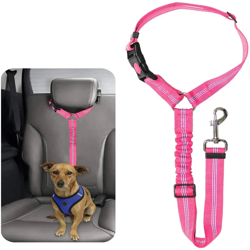 Reflective Pet Dog Car Seat Belt Puppy Dog Walking Travel Car Accessories Dog Leash Harness for Small Dogs Pet Car Supplies