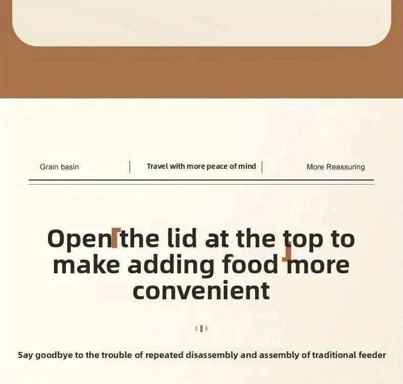 Automatic Cat & Dog Water Dispenser with Integrated Food Basin No Batteries Needed,Automatic Pet Feeder One-Piece Design