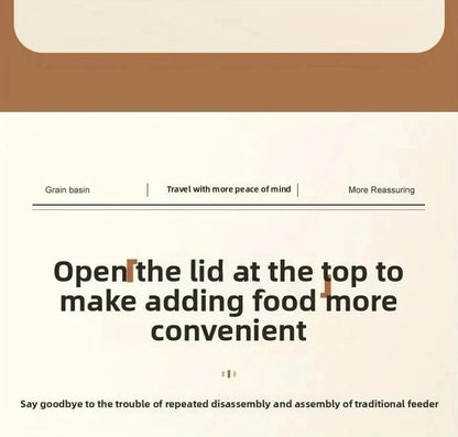 Automatic Cat & Dog Water Dispenser with Integrated Food Basin No Batteries Needed,Automatic Pet Feeder One-Piece Design