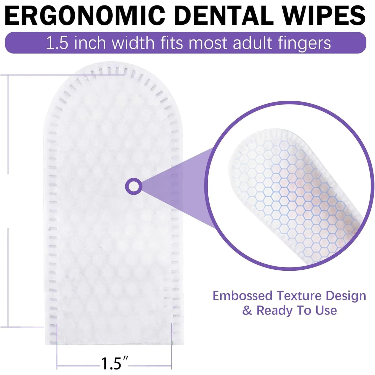 Teeth Cleaning Wipes for Dogs & Cats, Reduces Plaque & Freshens Breath Finger Wipes, Disposable Gentle Cleaning & Gum Care Pet W