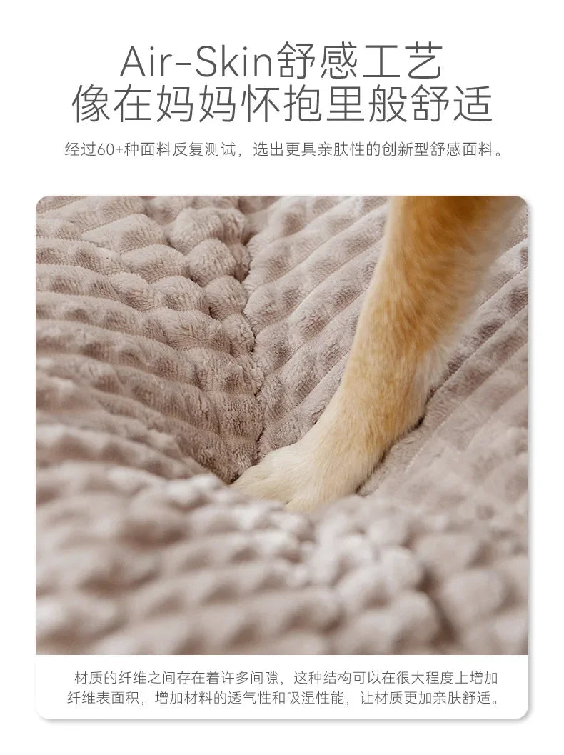Autumn and Winter Kennel for Medium and Large Dogs, Large Kennel, Warm and Thickened Mat, Cat Sleeping Mat Pet Cat Nest