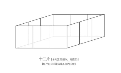 Pet pen dog cage Indoor villa for small and medium-sized dogs with fence and isolation gate in domestic kennel