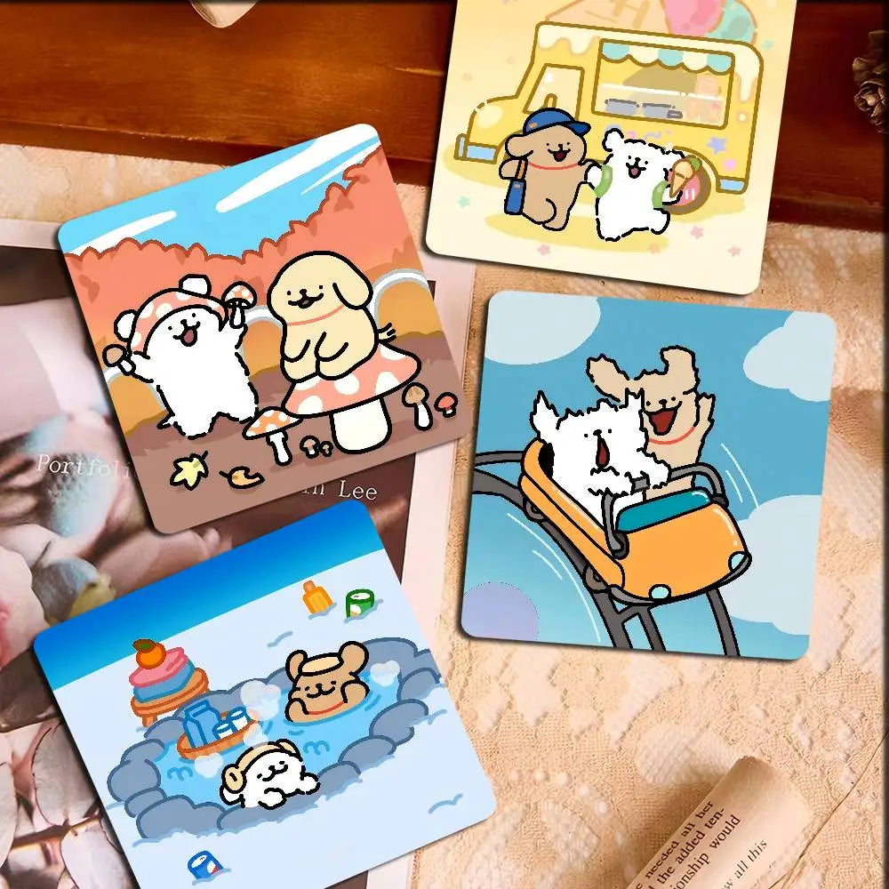 Cute Line Puppies Maltese &Golden Pattern Refrigerator Magnets Personalized Photo Refrigerator Magnets Photo