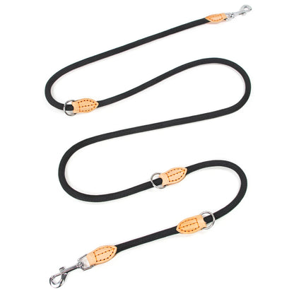 the TRAILMASTER HANDS-FREE LEASH - New Generation Dog Leash, Multi-Functional 2.1M Generation Adjustable and Nylon for Large, Hands-Free Leash for 2 Dogs, Universal